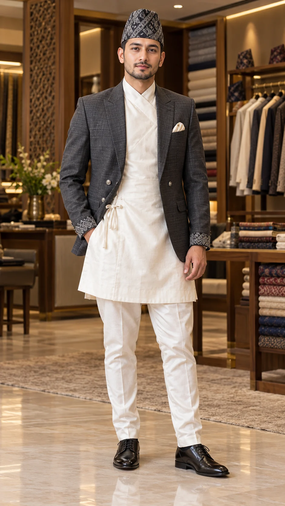 Daura Suruwal & Nepali National Dress demonstration style