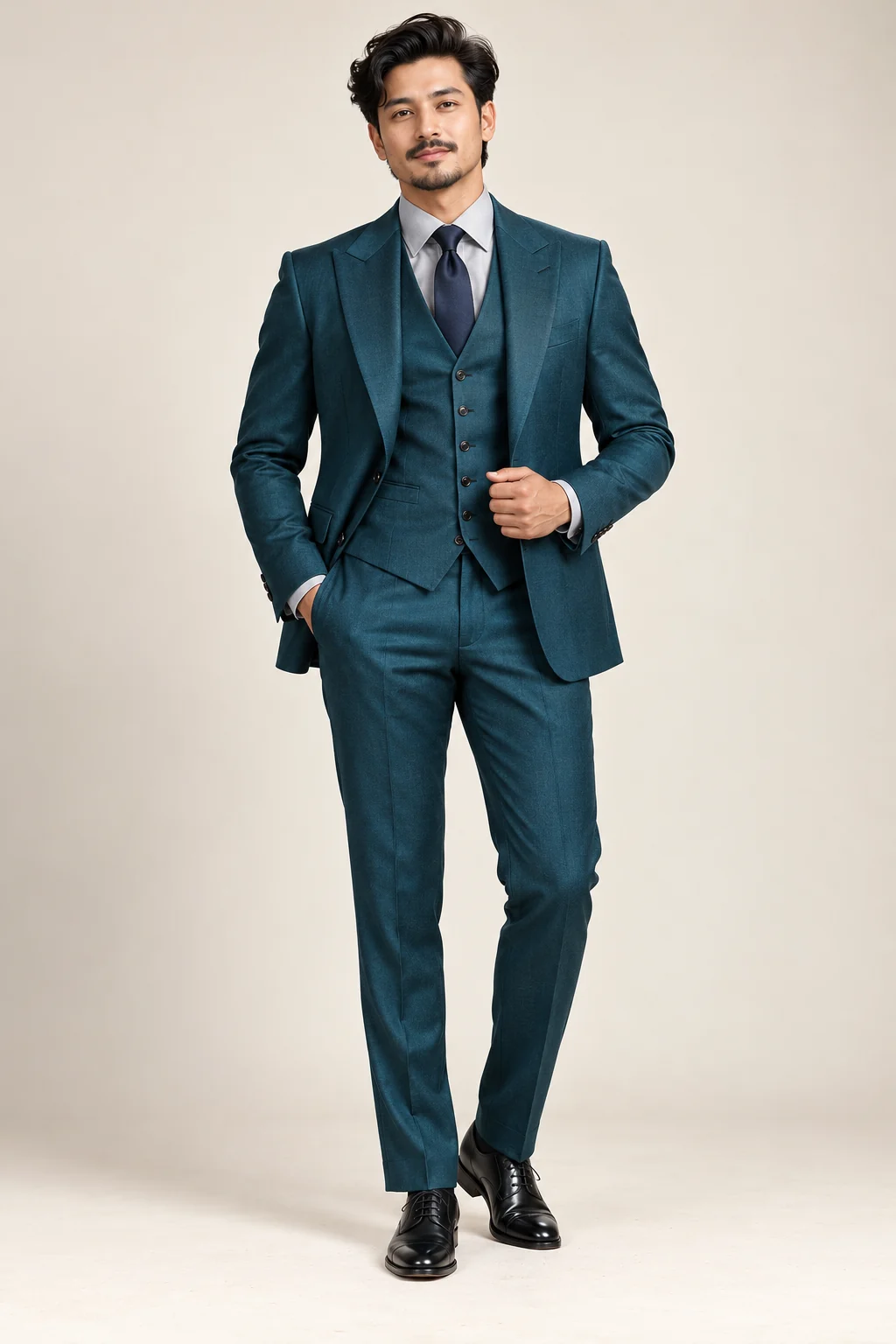 Office Wear · Teal three piece · 18
