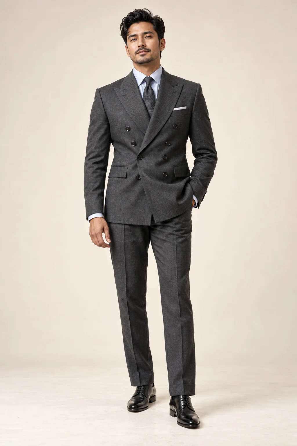 Office Wear · Charcoal double breasted · 20
