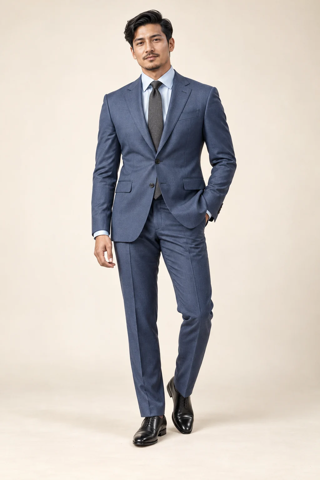 Office Wear · Steel blue two piece · 24