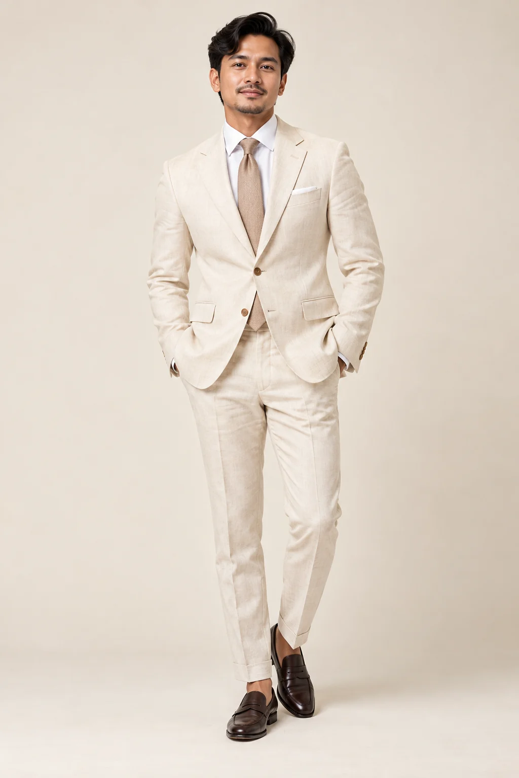 Office Wear · Ivory linen two piece · 30