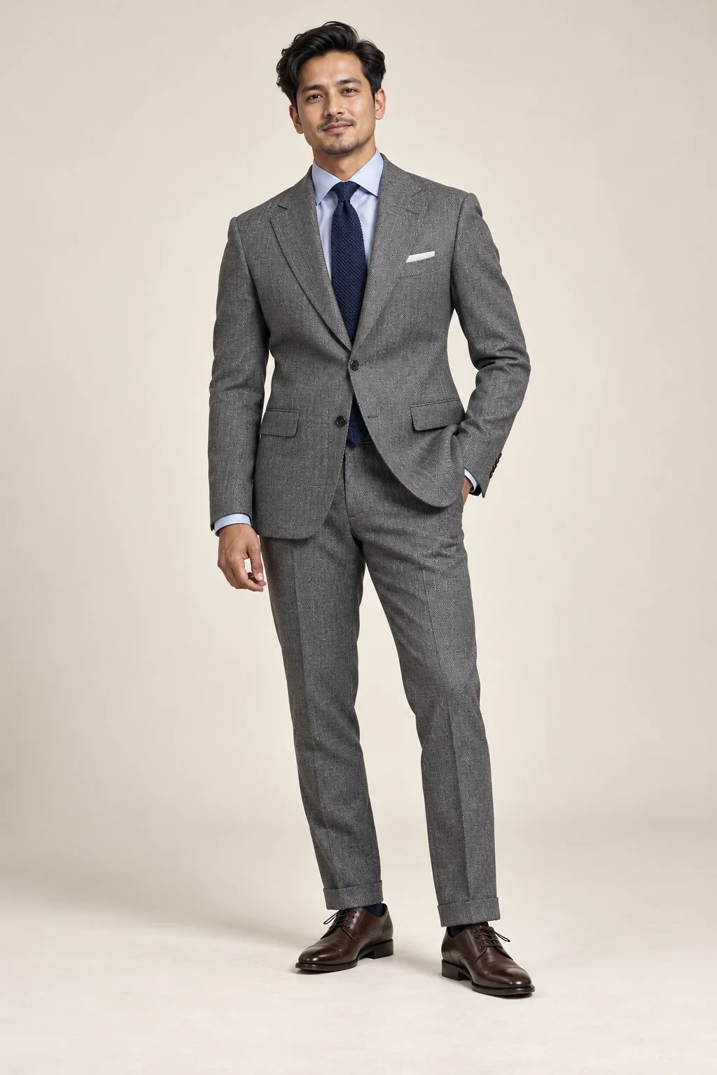 Office Wear · Grey textured two piece · 32
