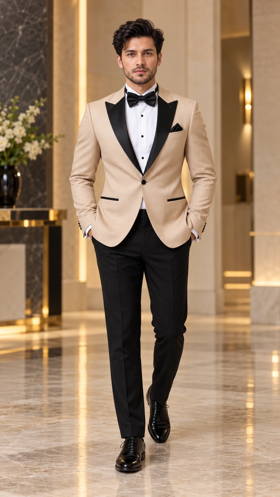 Party Wear · Champagne black tuxedo · 12