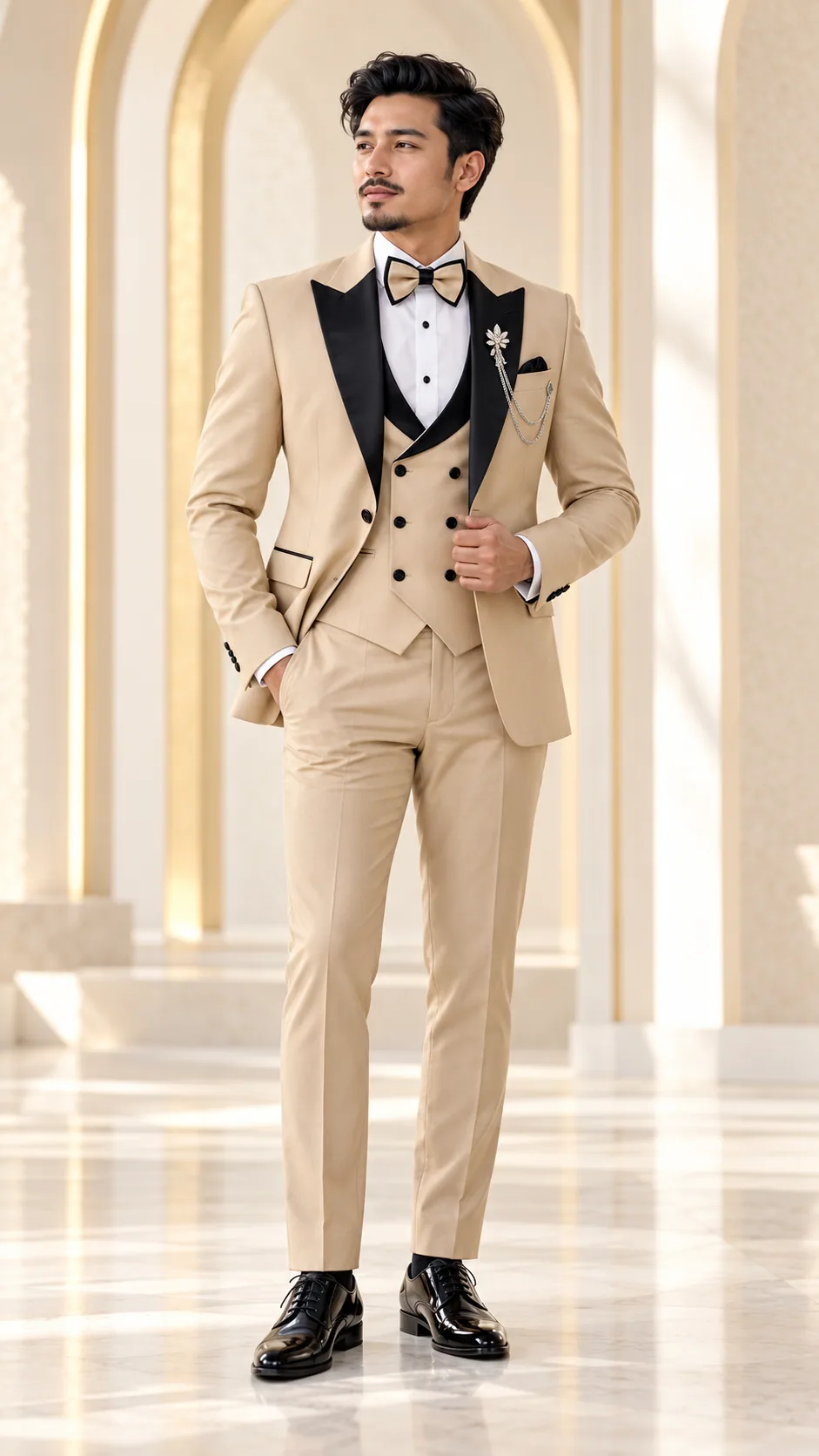 Tuxedos · Sand three piece tuxedo · 06