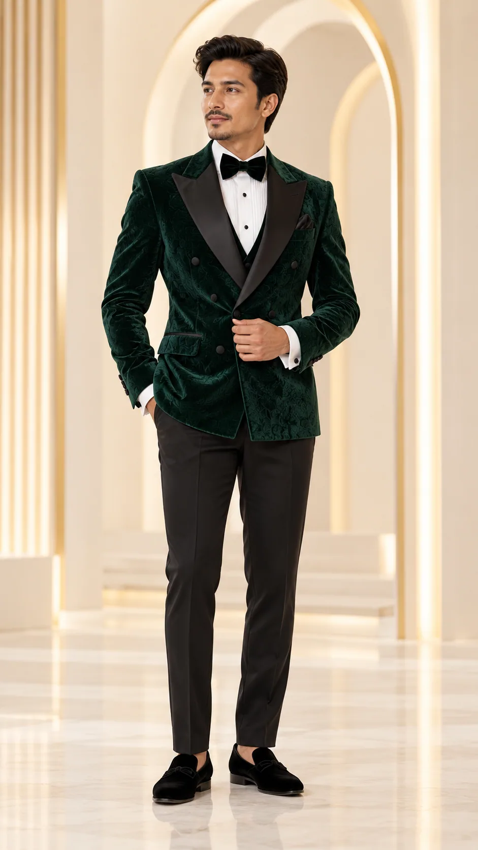 Tuxedos · Emerald velvet tuxedo · 07